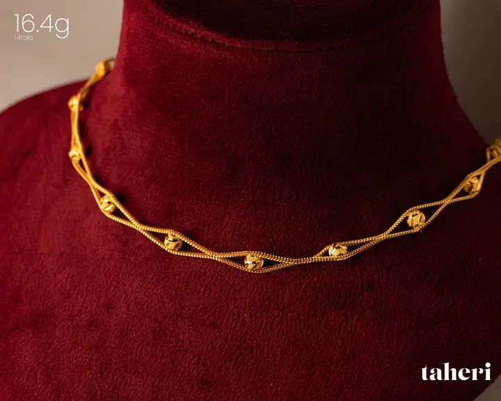 Yellow Gold Chain design 3 by TAHERI
