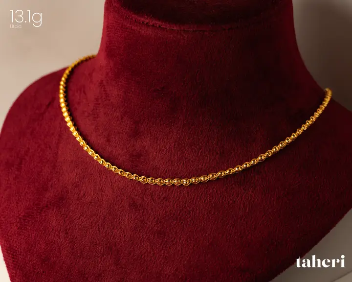 Yellow Gold Chain design 6 by TAHERI