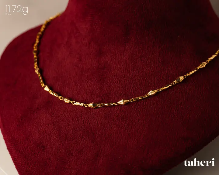 Yellow Gold Chain design 9 by TAHERI