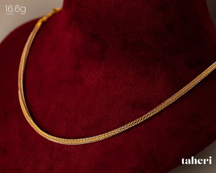 Yellow Gold Chain design 17 by TAHERI