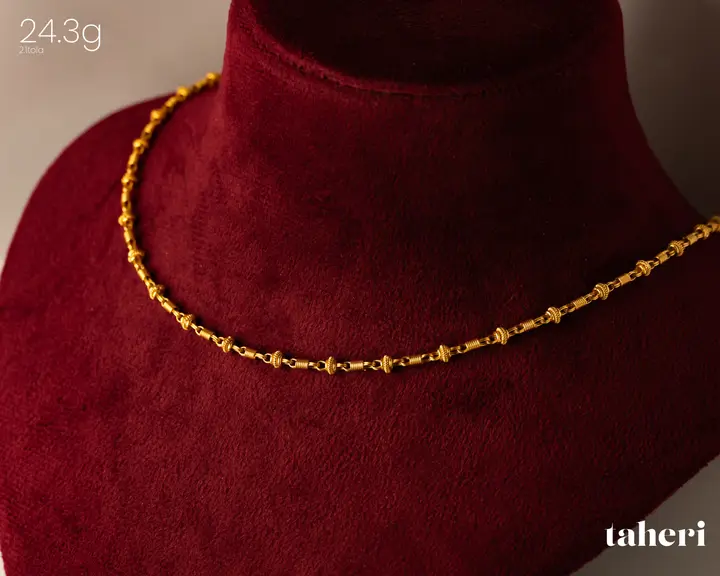 Yellow Gold Chain design 23 by TAHERI