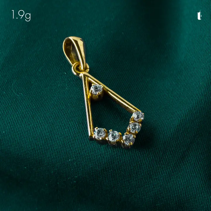 Yellow Gold Contemporary Locket with Cubic Zirconia design 8 by TAHERI