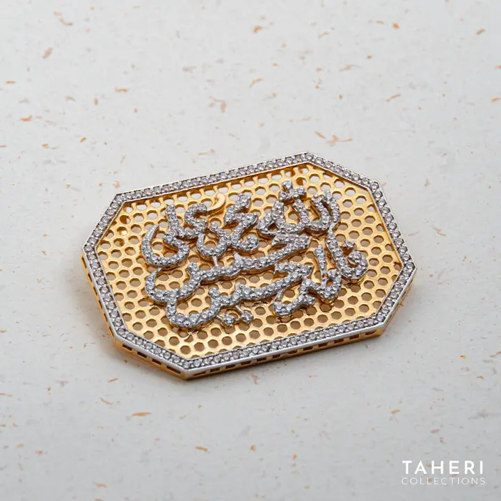 Two-Tone Takhti with Cubic Zirconia design 18 by TAHERI