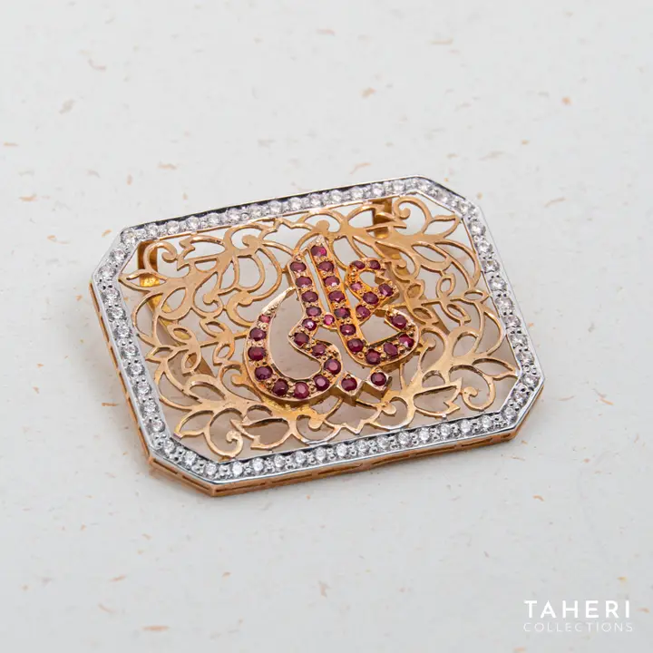 Two-Tone Takhti with Ruby design 20 by TAHERI