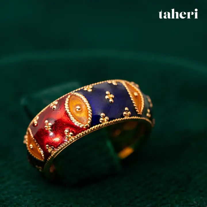 Yellow Gold Band design 10 by TAHERI