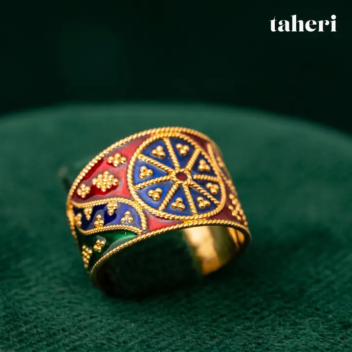 Yellow Gold Band design 13 by TAHERI