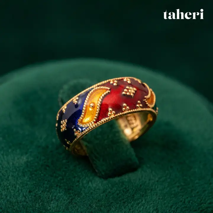 Yellow Gold Band design 24 by TAHERI