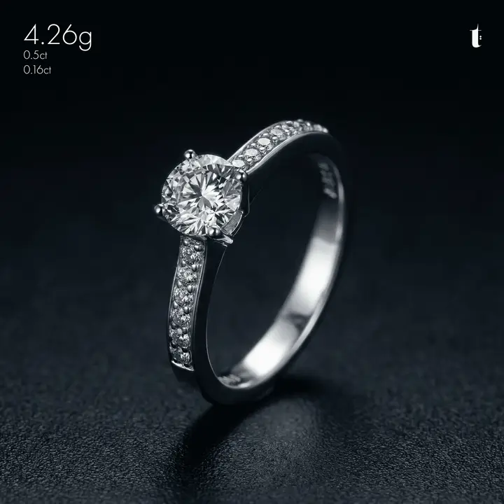 White Gold Diamond Ring design 1 by TAHERI