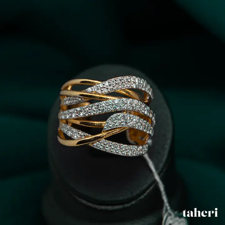 Two-Tone Diamond Ring design 4 by TAHERI