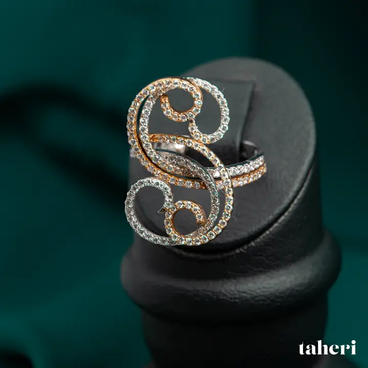 Two-Tone Diamond Ring design 7 by TAHERI