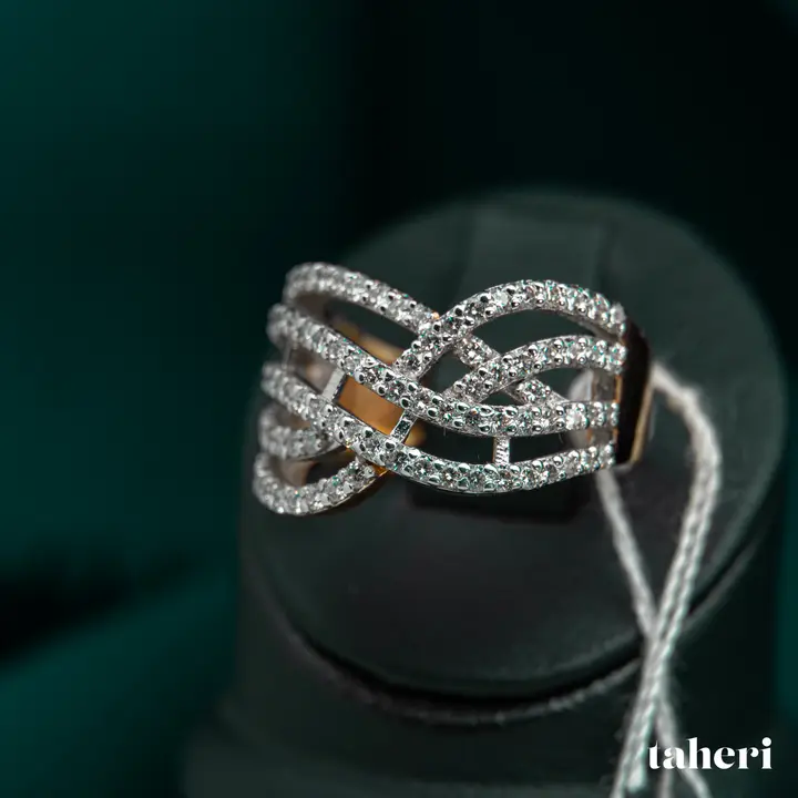 Two-Tone Diamond Ring design 10 by TAHERI