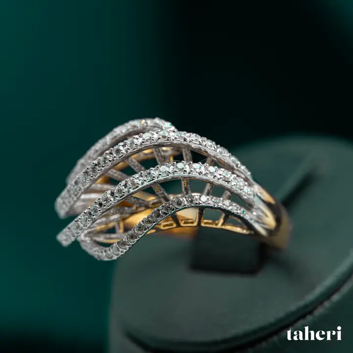 Two-Tone Diamond Ring design 14 by TAHERI