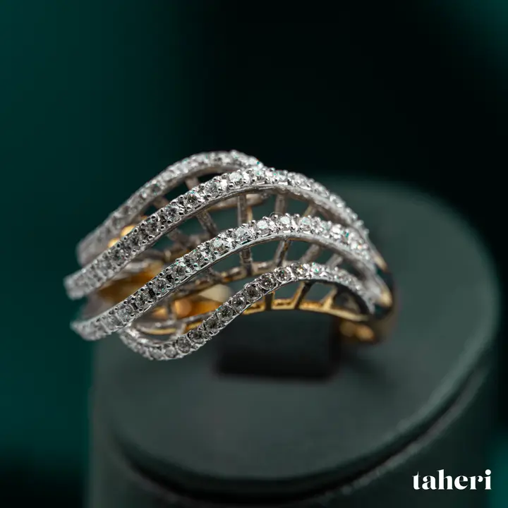 Two-Tone Diamond Ring design 15 by TAHERI