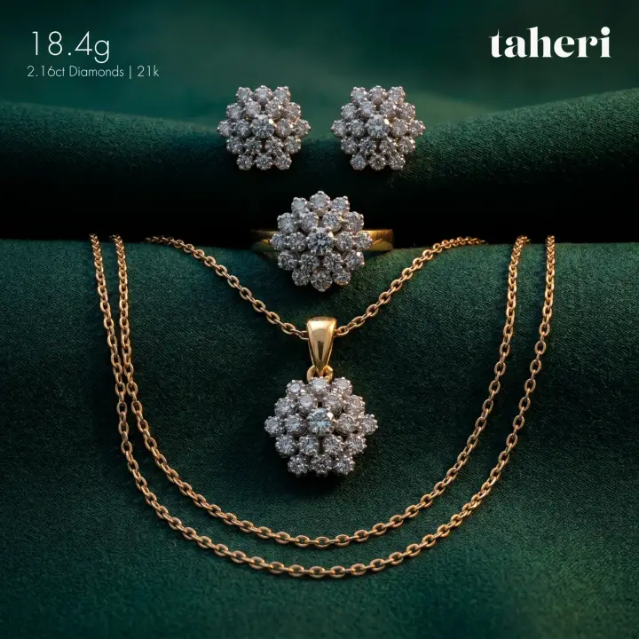 Two-Tone Diamond Set design 13 by TAHERI
