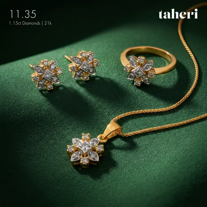 Two-Tone Diamond Set design 14 by TAHERI