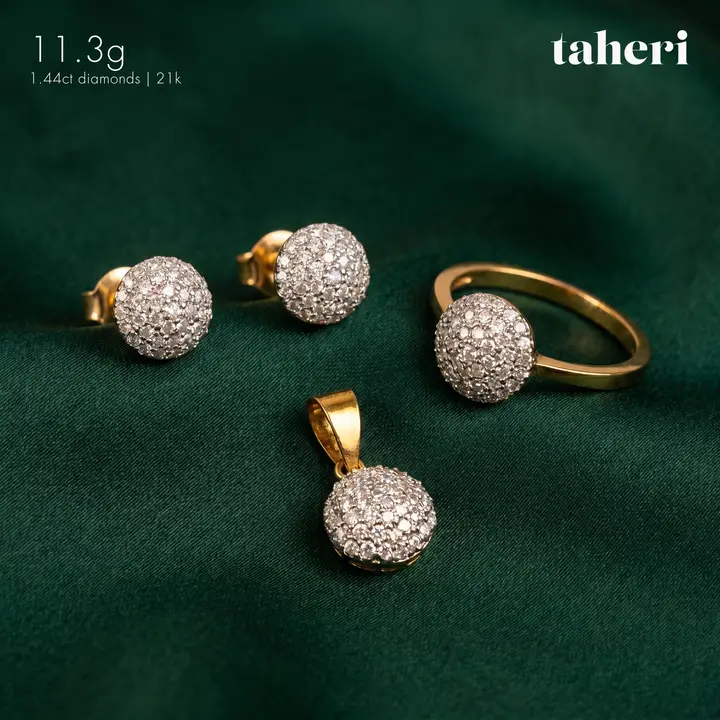 Two-Tone Diamond Set design 3 by TAHERI