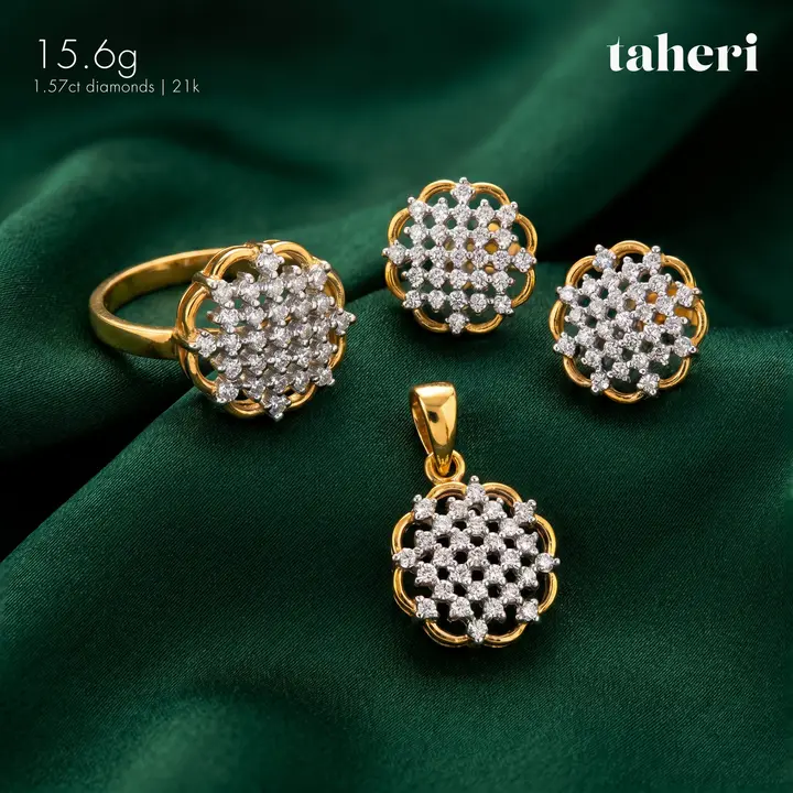 Two-Tone Diamond Set design 5 by TAHERI