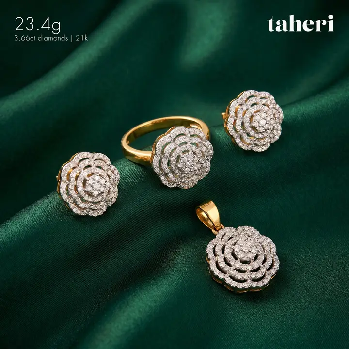 Two-Tone Diamond Set design 6 by TAHERI