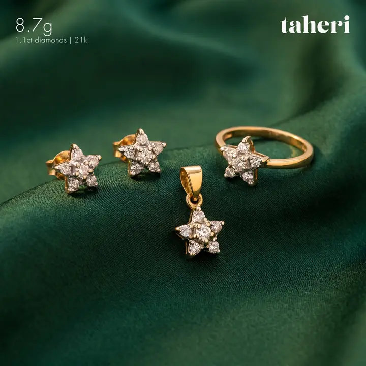 Yellow Gold Diamond Set design 7 by TAHERI