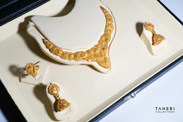 Yellow Gold Gold Set design 8 by TAHERI