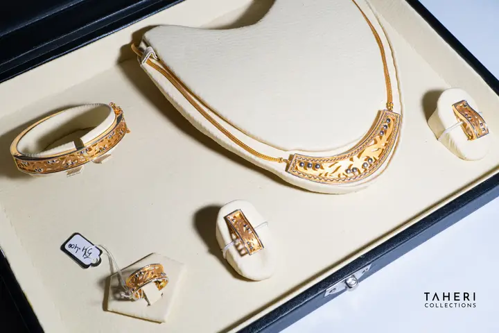 Two-Tone Gold Set design 9 by TAHERI