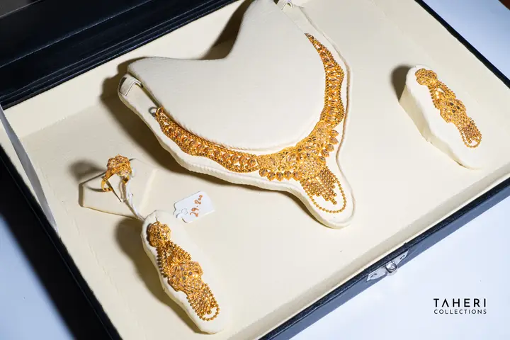 Yellow Gold Gold Set with Cubic Zirconia design 16 by TAHERI