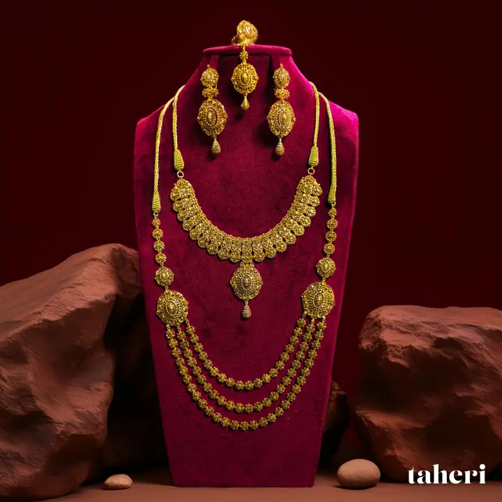 Yellow Gold Gold Set design 24 by TAHERI