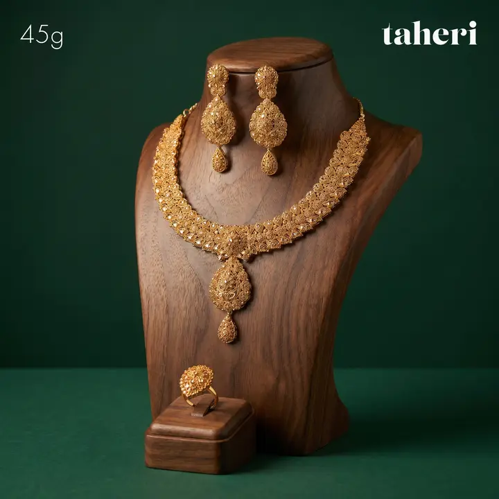 Yellow Gold Gold Set design 2 by TAHERI