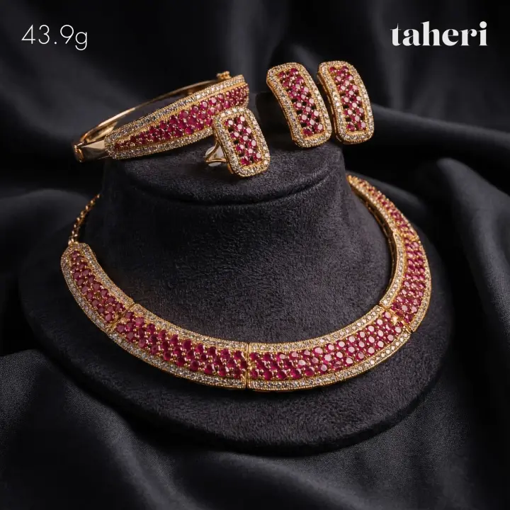 Yellow Gold Stone Set design 12 by TAHERI