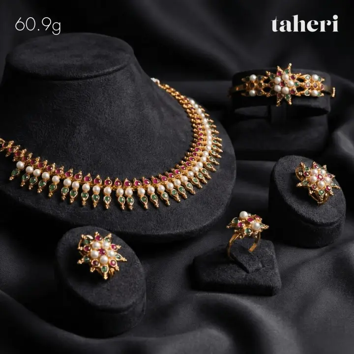 Yellow Gold Stone Set design 13 by TAHERI