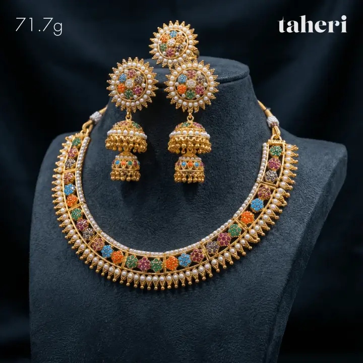 Yellow Gold Stone Set design 14 by TAHERI