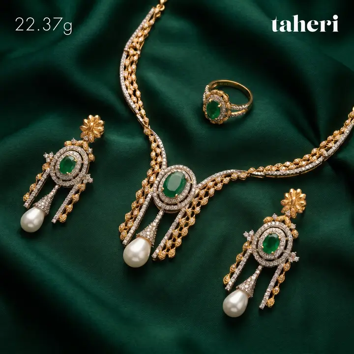 Two-Tone Stone Set design 1 by TAHERI