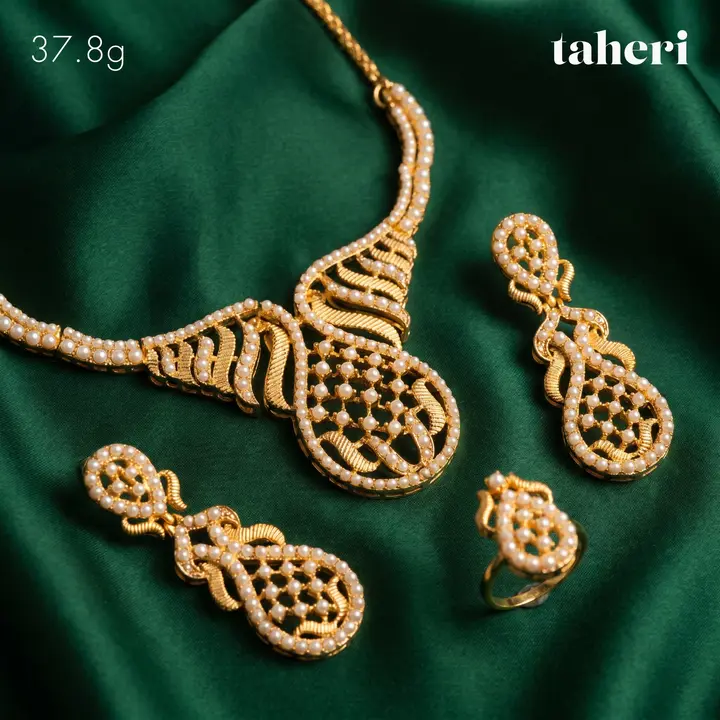 Yellow Gold Stone Set design 2 by TAHERI