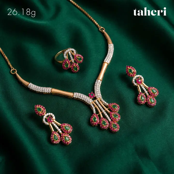 Two-Tone Stone Set design 7 by TAHERI