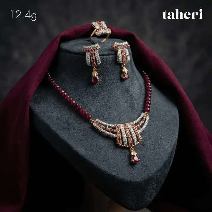 Two-Tone String Set with Ruby design 16 by TAHERI