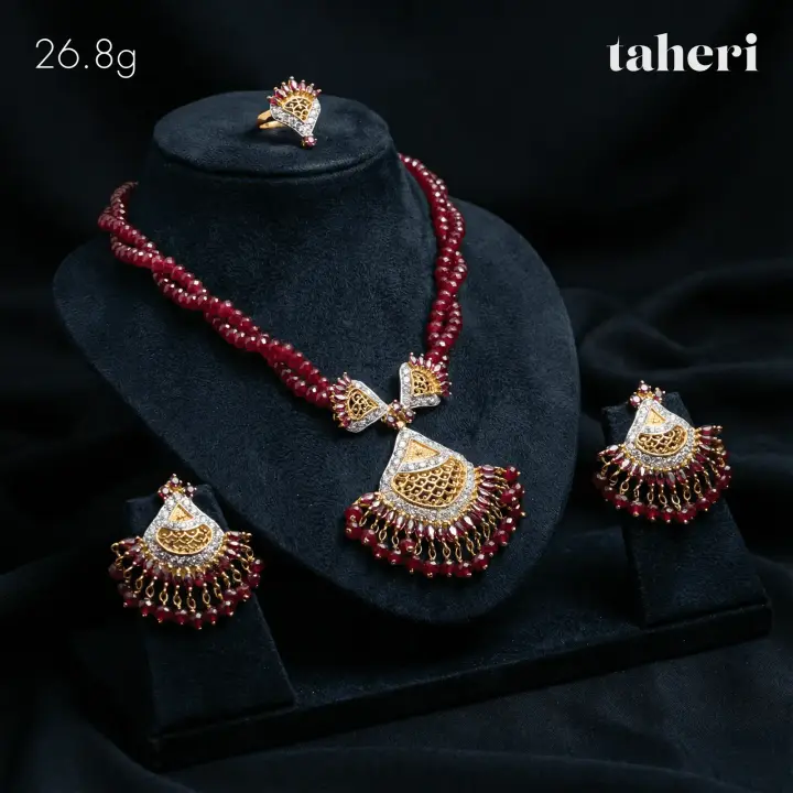 Two-Tone String Set with Ruby design 20 by TAHERI