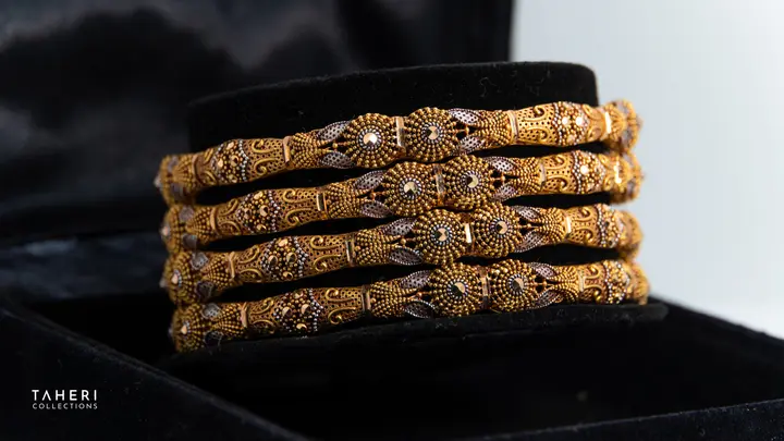 Two-Tone Bangles & Kara design 10 by TAHERI