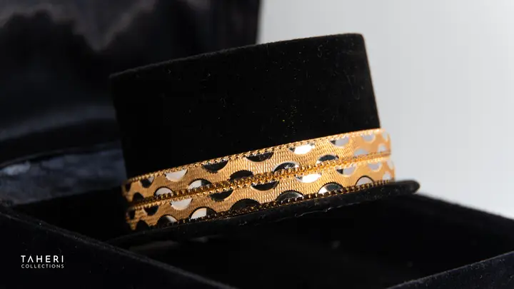 Two-Tone Bangles & Kara design 14 by TAHERI