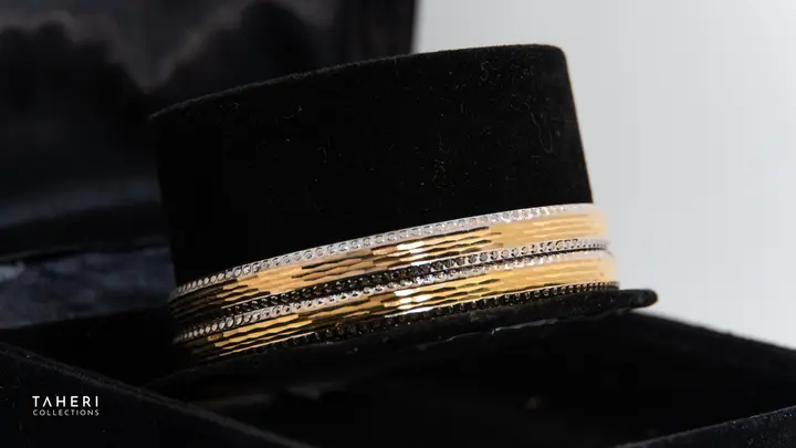 Two-Tone Bangles & Kara design 15 by TAHERI