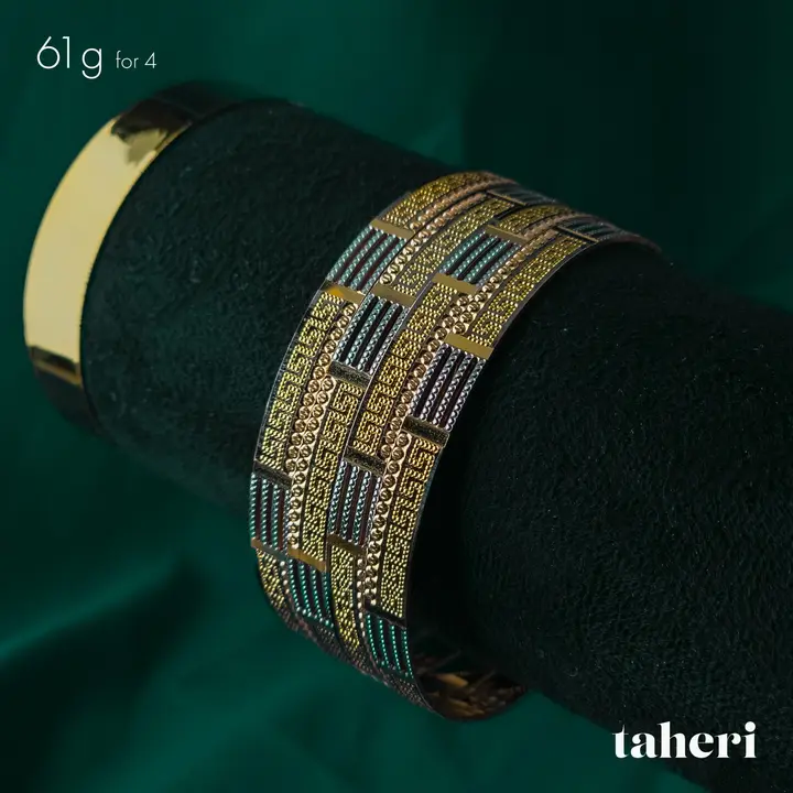 Two-Tone Bangles & Kara design 24 by TAHERI