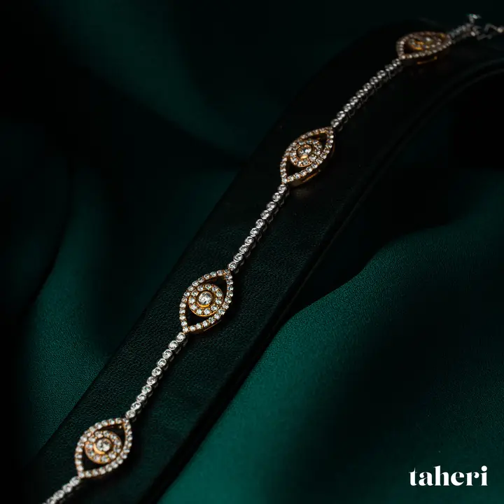 Two-Tone Diamond Bracelet design 2 by TAHERI