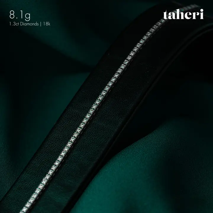 White Gold Diamond Bracelet design 4 by TAHERI