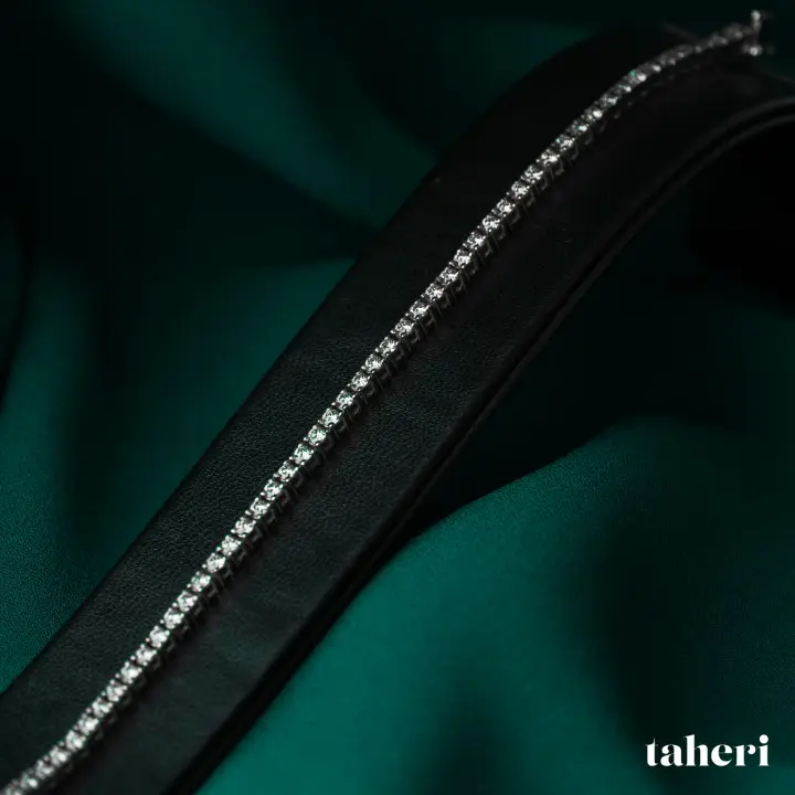 White Gold Diamond Bracelet design 5 by TAHERI