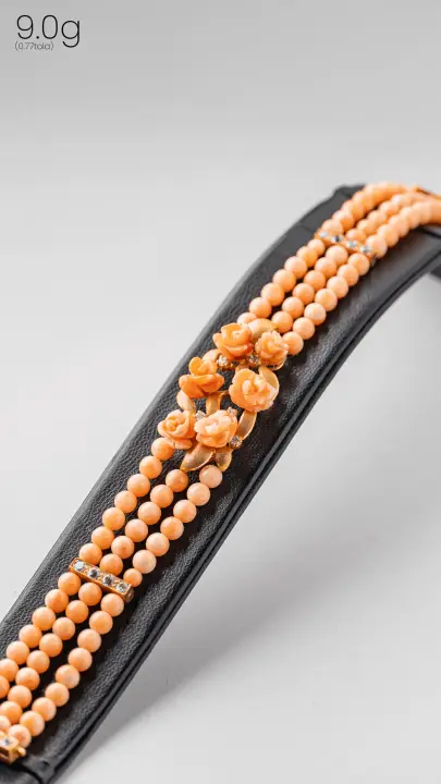 Yellow Gold String Bracelet with Colored Stones design 3 by TAHERI