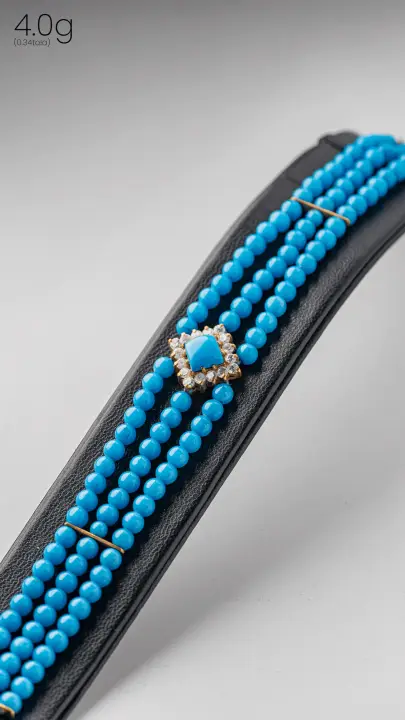 Yellow Gold String Bracelet with Colored Stones design 6 by TAHERI
